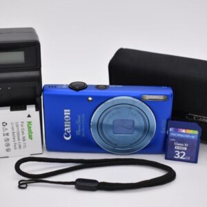 Canon Powershot Elph 115 Is Digital Camera Blue 16.0Mp 5X Optical Zoom