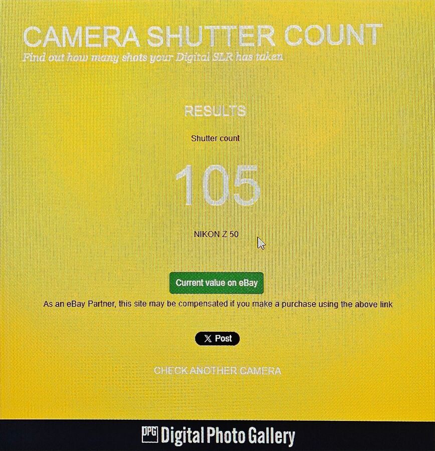 Nikon Z50 20.9Mp Mirrorless Digital 4K Camera W/128Gb Sd And Bag ~105 Clicks! - Image 10