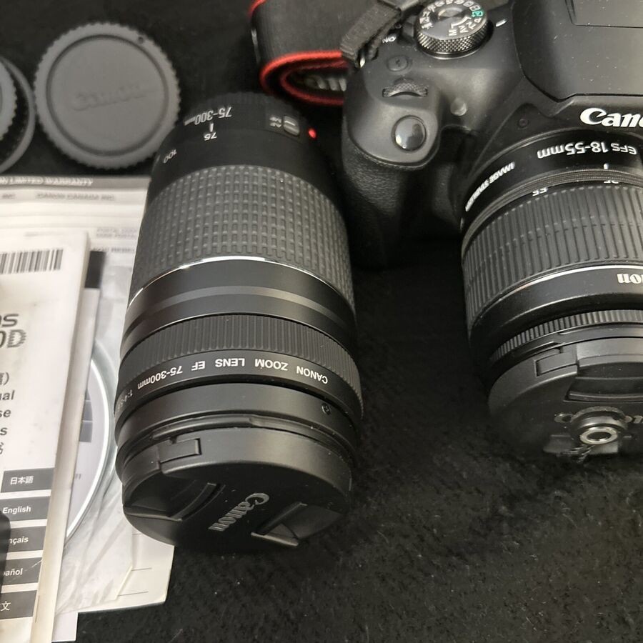 Canon Eos Rebel T7 Dslr Camera With Ef18-55Mm And Ef 75-300Mm Lenses - Image 2