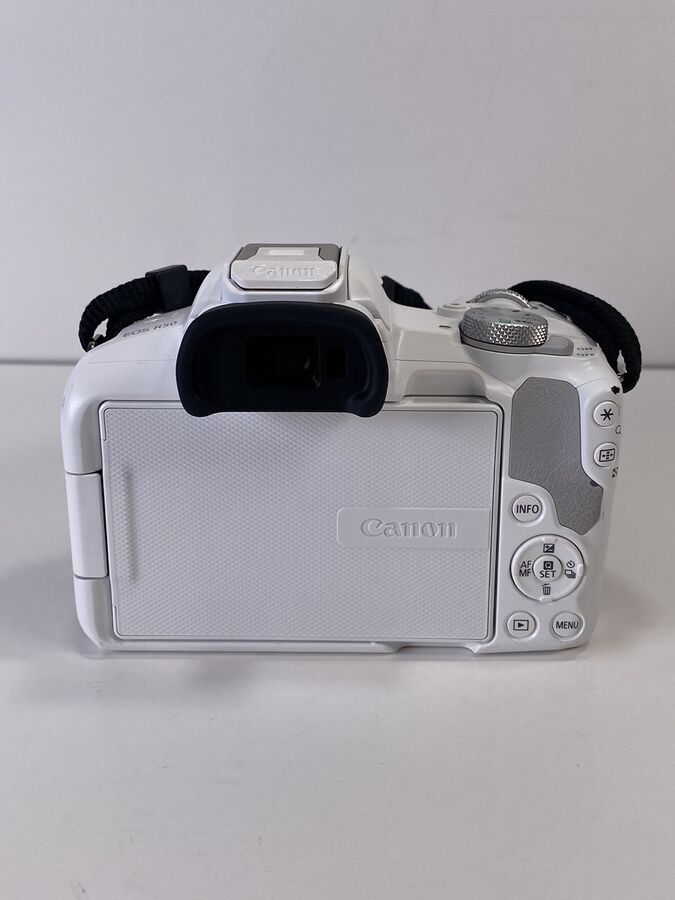White Canon Eos R50 4K Video Mirrorless Camera With Rf-S 18-45Mm F/4.5-6.3 - Image 4