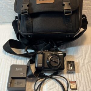 Canon Powershot G12 10.0Mp Digital Camera - Black Bundle.  *Lens Error - As/Is