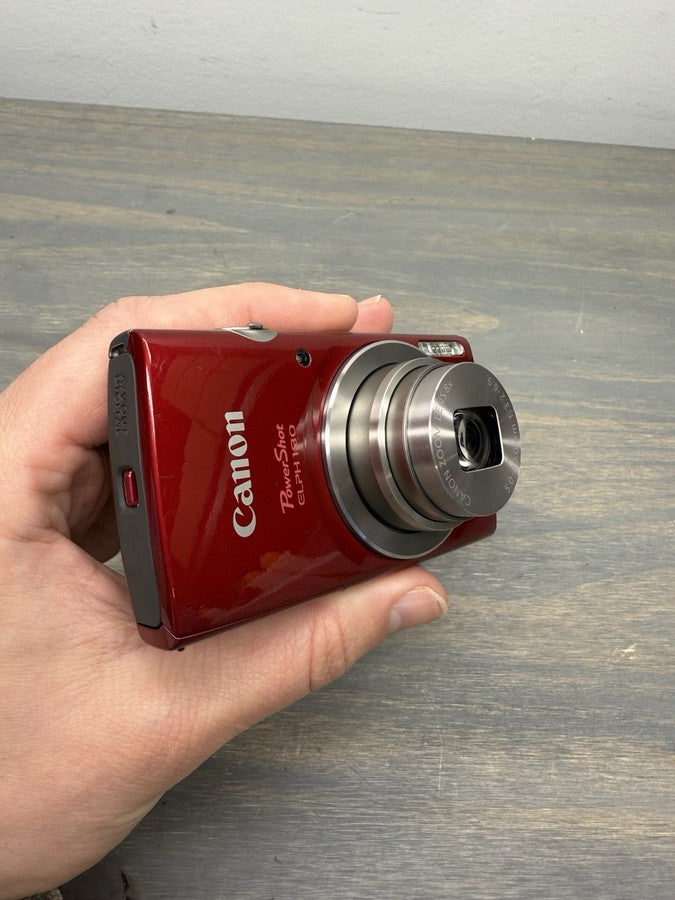 Canon Powershot Elph 180 20Mp Digital Camera 8X Zoom Red With Accessories - Image 9