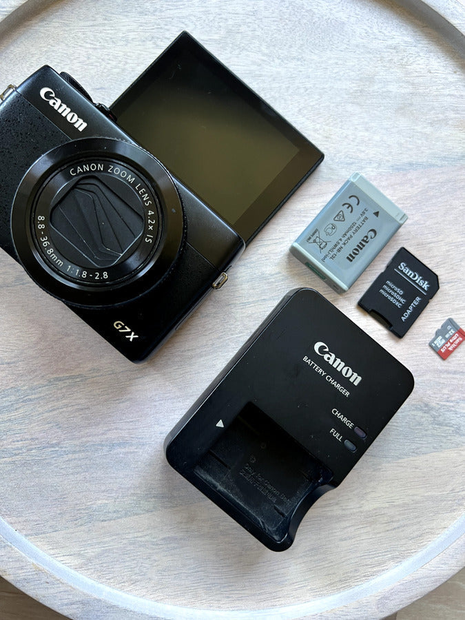 Canon Powershot G7 X Mark I Black 4.2X Optical Zoom 20.2 Mp Digital Camera