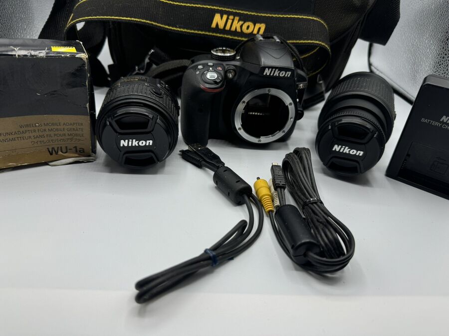 Nikon D3300 24.2Mp Digital Slr Camera 18-55Mm/55-200Mm - Image 3