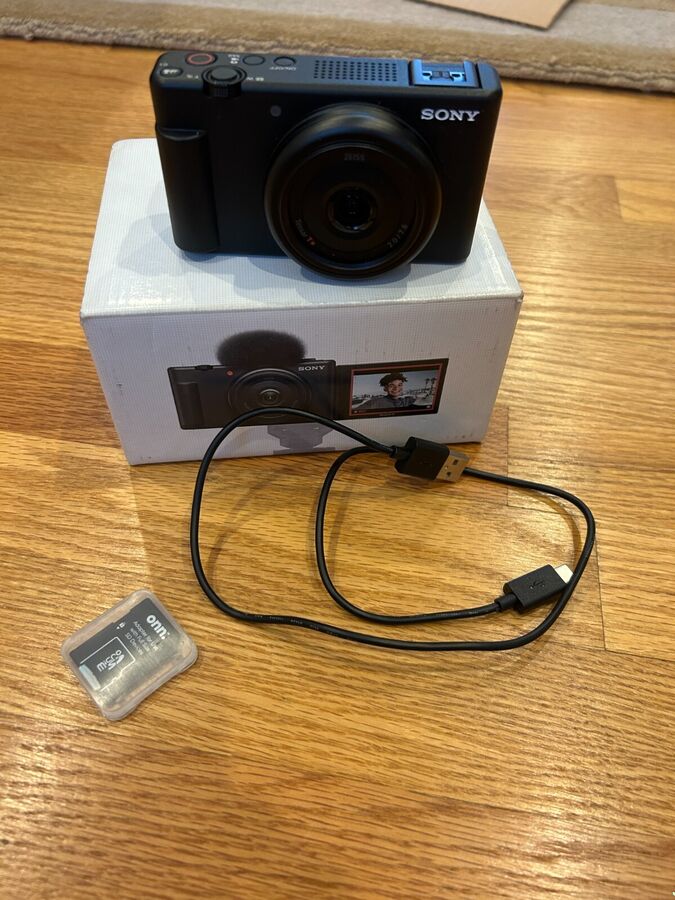 Sony Zv-1F Digital Vlog Camera Wide Angle Swivel-Screen W Memory Card - Image 3