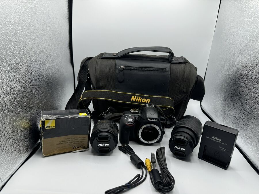 Nikon D3300 24.2Mp Digital Slr Camera 18-55Mm/55-200Mm