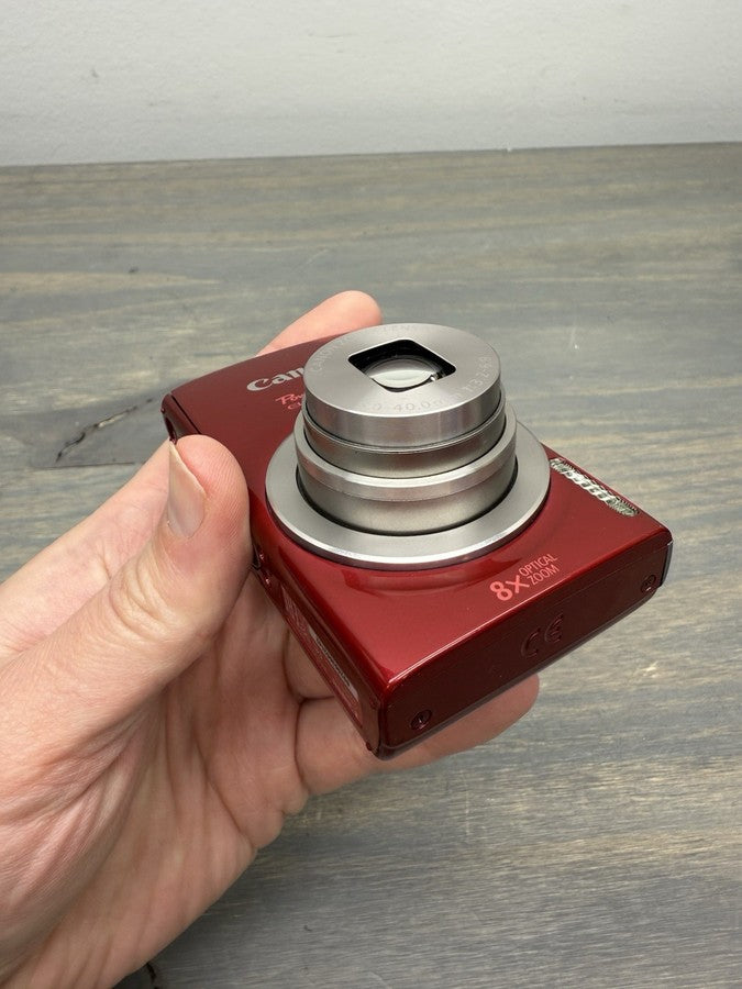 Canon Powershot Elph 180 20Mp Digital Camera 8X Zoom Red With Accessories - Image 5