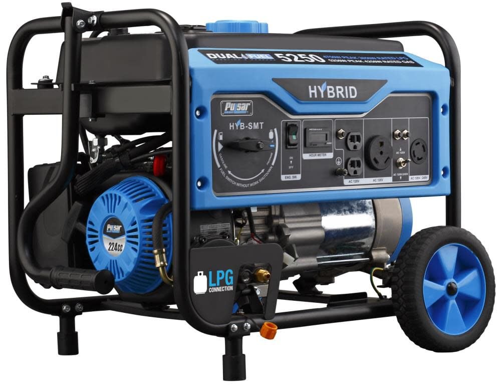 pulsar-products-5250-watt-dual-fuel-50-state-portable-generator-pg5250b Pulsar Products 5,250 Watt Dual Fuel 50-State Portable Generator - Image 1